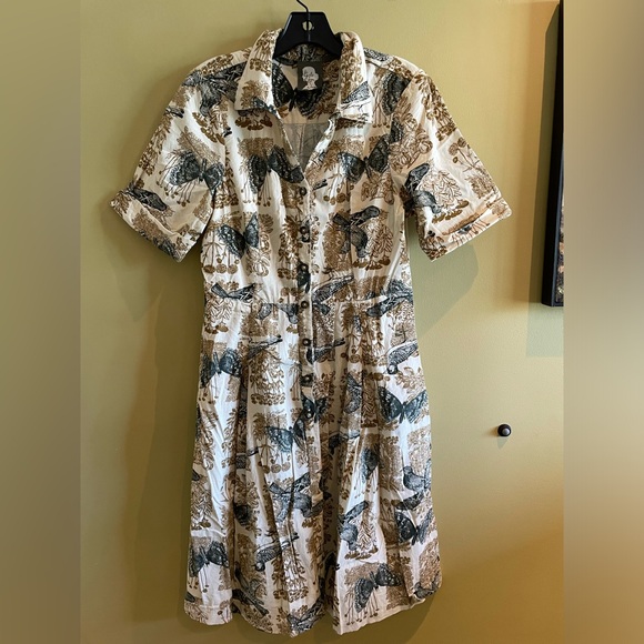 Anthropolgie/Girls from Savoy Dresses & Skirts - Anthropologie’s Girls from Savoy,  cotton corduroy, printed and pretty. Size 10